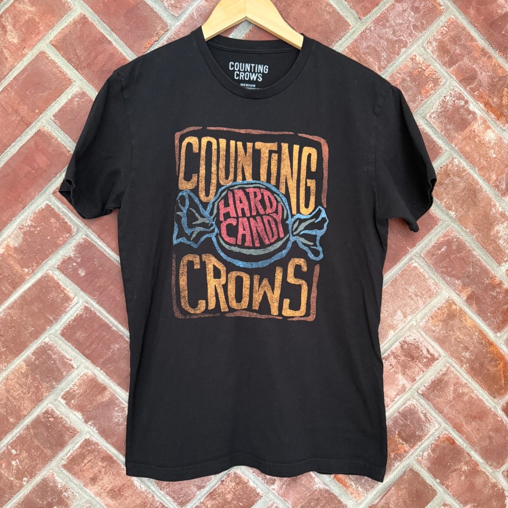 Counting Crows Hard Candy Band T-Shirt Black Graphic Print Rock Tee Medium